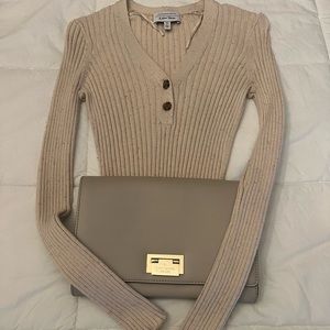 Stockholm Atelier Sweater and Kate Spade Clutch Bundle